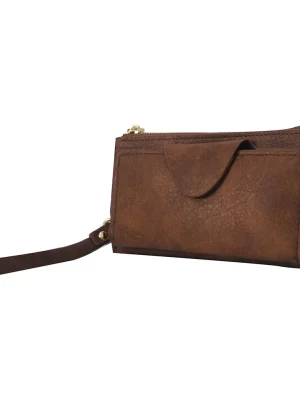 Vintage Leather Wristlet Wallet