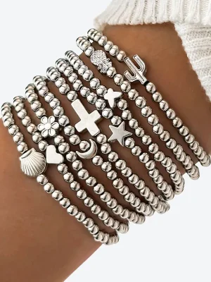 Cross Star Moon Bracelet